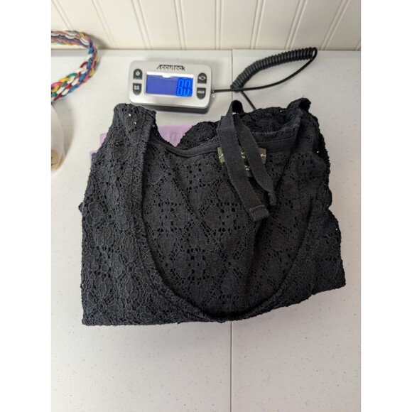 Eddie Bauer Casual Beach Dress Cover Up Size Large Swim See Thru Athletic Black - Picture 11 of 11